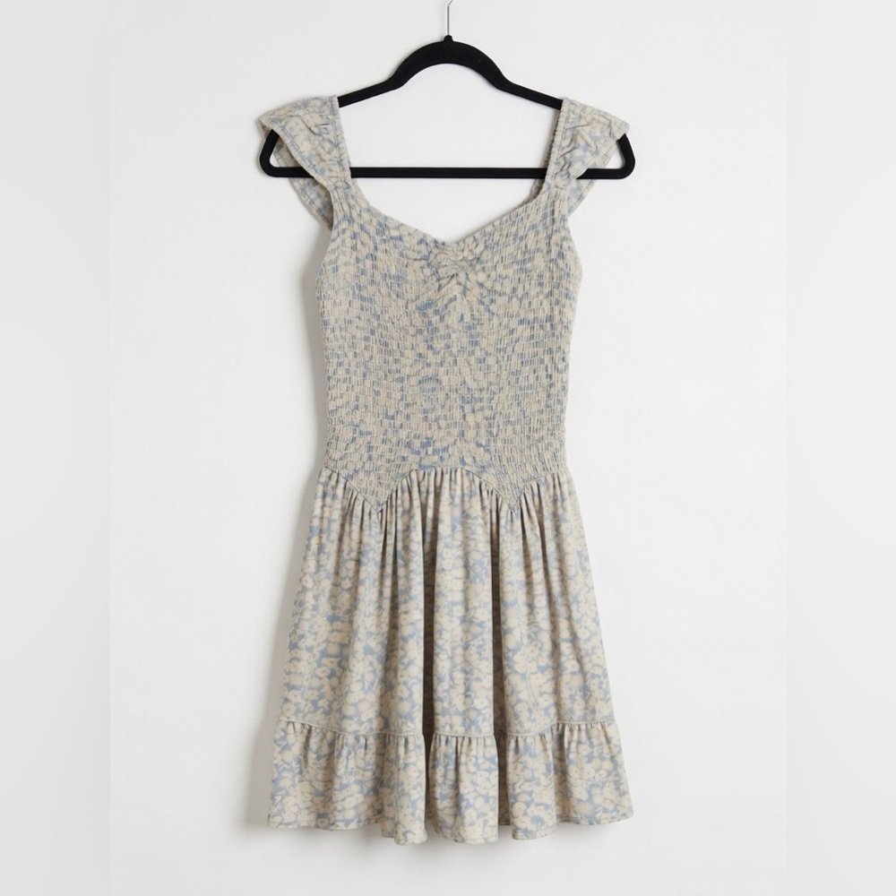 Urban Outfitters Blue and Cream Mini Dress